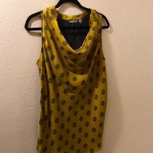 Mustard sleeveless top